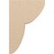 Ekena Millwork 8"W x 16"D x 24"H Classic Crestline Rough Cedar Woodgrain TimberThane Corbel, Primed Tan CORUR08X16X24CRERCPR - alternate 3